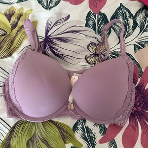 Victoria's Secret Push Up Lilac Lace Bra